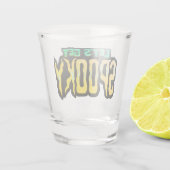 グリーンとイエロー不気味のハロウィーンパンを手に入れよう ショットグラス (裏面)