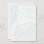 グリーンとエレガントな花のウェディング 招待状 (裏面)