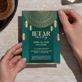 グリーンとエレガント金ゴールドラマダイフタールパーティーインビタ シーズンカード