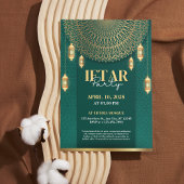 グリーンとエレガント金ゴールドラマダイフタールパーティーインビタ シーズンカード