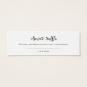 グリーンとカボチャの秋のベビーシャワーのおむつ抽選会 (裏面)