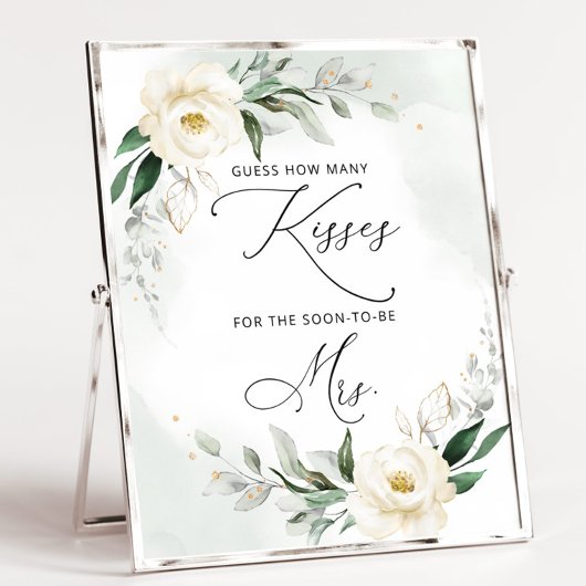 グリーンとキスの数 ブライダルシャワーゲーム ポスター