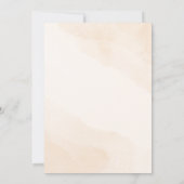 グリーンとクリームの水彩 ベビーシャワー招待状 招待状 (裏面)