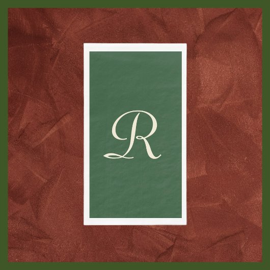 グリーンとクリームミニマモノグラムのリスト