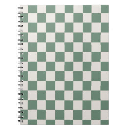 グリーンとクリー市松模様にムのクラシックの市松模様に ノートブック
