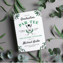 グリーンとゴルフをテーマにした卒業パーティー