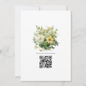 グリーンとゴールズフローラサマー結婚ズ 招待状 (裏面)