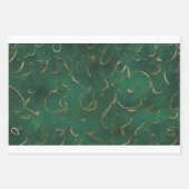 グリーンとゴールデン ラッピングペーパーシート (正面3)