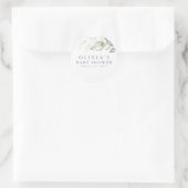 グリーンとゴールドのエレガントなモダンミニマル ラウンドシール (バッグ)