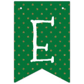 グリーンとゴールドのクリスマス バンティングフラッグ (第3の旗)