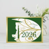 グリーンとゴールドのシルエット 2026 カード (スタンド正面)