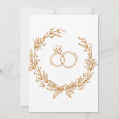 グリーンとゴールドのジオメトリック – お祝いしよう 招待状 (裏面)