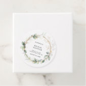 グリーンとゴールドのブライダルシャワー フェイバータグ (インサイチュ)