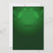 グリーンとゴールドのモダンなクリスマスパーティー、 クリスマス  招待状 (裏面)