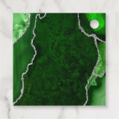 グリーンとシルバー結婚アゲートさん フェイバータグ (裏面)