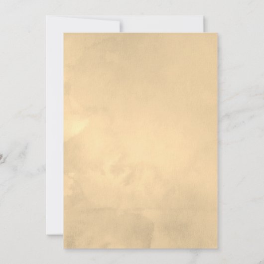 グリーンとジオメトリックの50周年結婚記念日 招待状 (裏面)