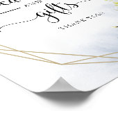 グリーンとジオメトリック カード＆ギフト サイン (角)