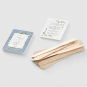 グリーンとダスティーブルーの洗礼・命名式プログラム ハンドファン (組立なし)