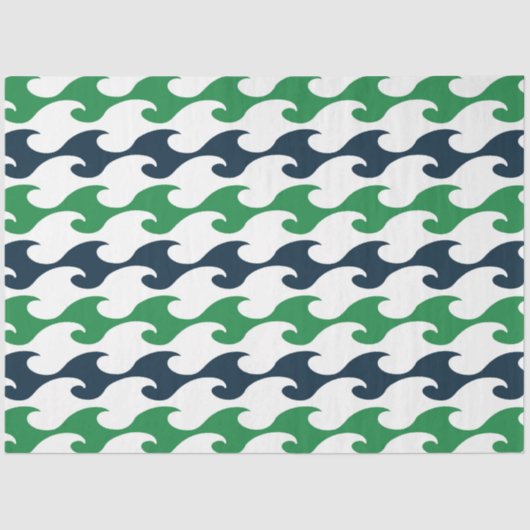 グリーンとネイビー航海のシリーズデザイン5 薄葉紙 (正面)