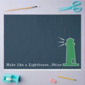 グリーンとネイビー航海のシリーズデザイン9 薄葉紙 (クラフト)