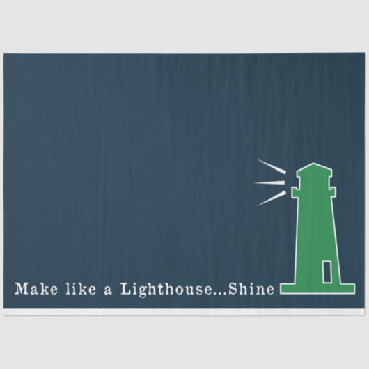 グリーンとネイビー航海のシリーズデザイン9 薄葉紙 (正面)