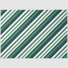 グリーンとネイビー航海のズデザイン3ティッシュPa 薄葉紙