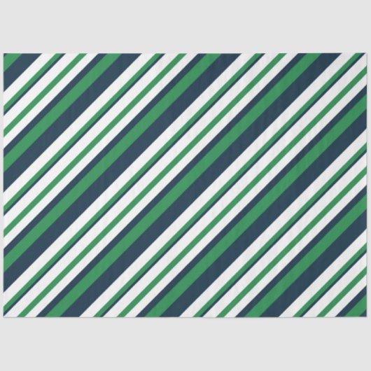 グリーンとネイビー航海のズデザイン3ティッシュPa 薄葉紙 (正面)