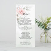 グリーンとパステルピンクローズ結婚ズメニュー メニュー (スタンド正面)