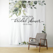 グリーンとパンプキンの秋のブライダルシャワーの背景 タペストリー (インサイチュ)