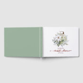 グリーンとパンプキンの秋のブライダルシャワー ゲストブック (全面)