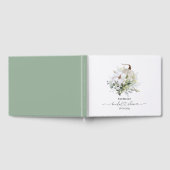 グリーンとパンプキンの秋のブライダルシャワー ゲストブック (全面)