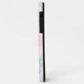 グリーンとピンクのパステル ダイヤモンド柄 Case-Mate iPhoneケース (裏面/左)