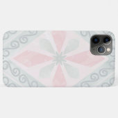 グリーンとピンクのパステル ダイヤモンド柄 Case-Mate iPhoneケース (裏面(横))