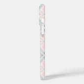 グリーンとピンクのパステル ダイヤモンド柄 Case-Mate iPhoneケース (裏面 / 左)