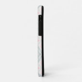 グリーンとピンクのパステル ダイヤモンド柄 Case-Mate iPhoneケース (裏面/左)