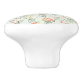 グリーンとピーチメイソンジャースフローラセラミックプル セラミックノブ (側面)