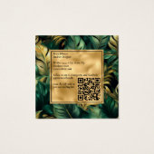 グリーンとフェイク金ゴールドモンスタ離れーズの名刺 (裏面)