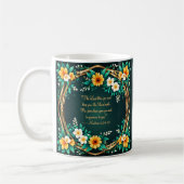 グリーンとフローラリースモーニング賛美ズマグカップ コーヒーマグカップ (左)