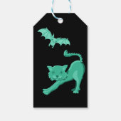 グリーンとブラックのハロウィンの誕生日感謝していあなた ギフトタグ (裏面)