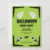 グリーンとブラックのハロウィンパーティー, ハロウィンパーティー シーズンカード (正面)