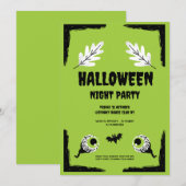 グリーンとブラックのハロウィンパーティー, ハロウィンパーティー シーズンカード (正面/裏面)