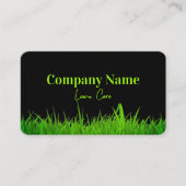 グリーンとブラックの芝生の気に造園 名刺 (正面)