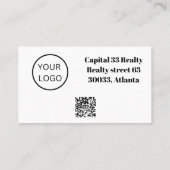 グリーンとブラック実在エステートインベスターWeハ買ウス 名刺 (裏面)