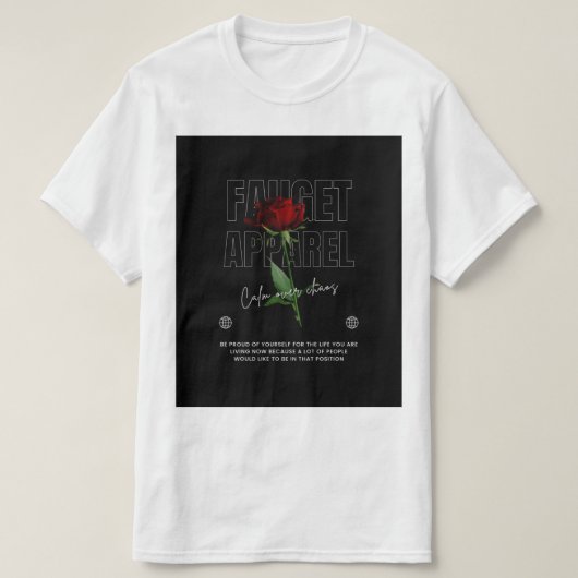 グリーンとブラック Tシャツ (デザイン正面)