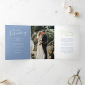 グリーンとブルー結婚の更新式プログラム 三つ折りプログラム (内部)