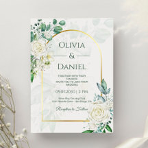 グリーンとホワイトのエレガントな結婚式 