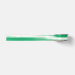 グリーンとホワイトのカバナストライプ サテンリボン