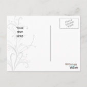 グリーンとホワイトのシックなビジネスサンキューカード ポストカード (裏面)