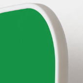 グリーンとホワイトのピクレボールクラブチームプレーヤーカスタム ピックルボールラケット (左詳細)