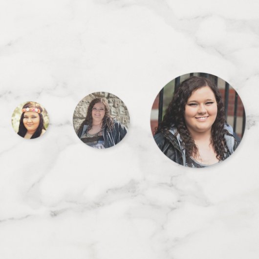 グリーンとホワイトの卒業お祝い コンフェッティ (正面)